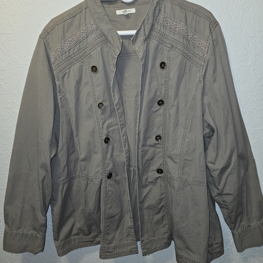 Maurices Taupe Button-Up Shirt